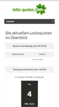 Mobile Screenshot of lotto-quoten.com